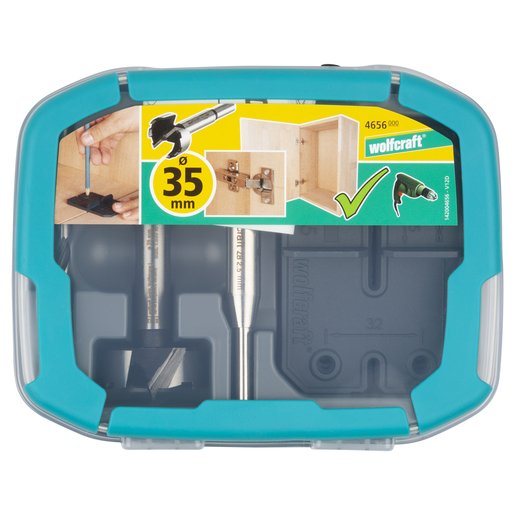 Set Instalación De Bisagras Ø35mm, 5 Piezas. 4656000 Wolfcraft