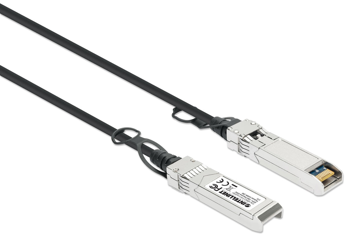 EAN 0766623508421 - Intellinet 508421 Cable de fibra óptica e InfiniBand 2 m SFP+ Negro, Plata imagen 2