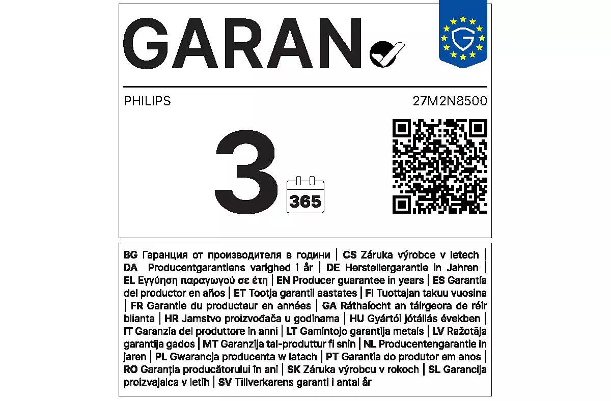 EAN 8712581806309 - Philips Evnia 8000 27M2N8500/00 pantalla para PC 67,3 cm (26.5") 2560 x 1440 Pixeles Quad HD QD-OLED Blan imagen 10