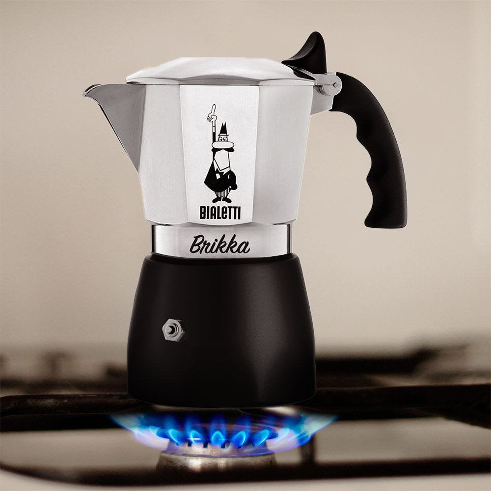 EAN 8006363040556 - Bialetti Brikka Cafetera italiana 0,1 L Negro, Acero inoxidable imagen 6