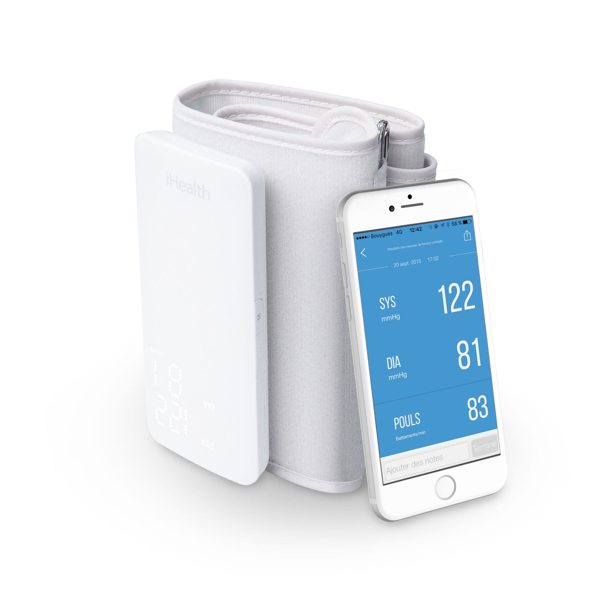 EAN 0856362005142 - iHealth BP5S tensiómetro Antebrazo Automático imagen 4