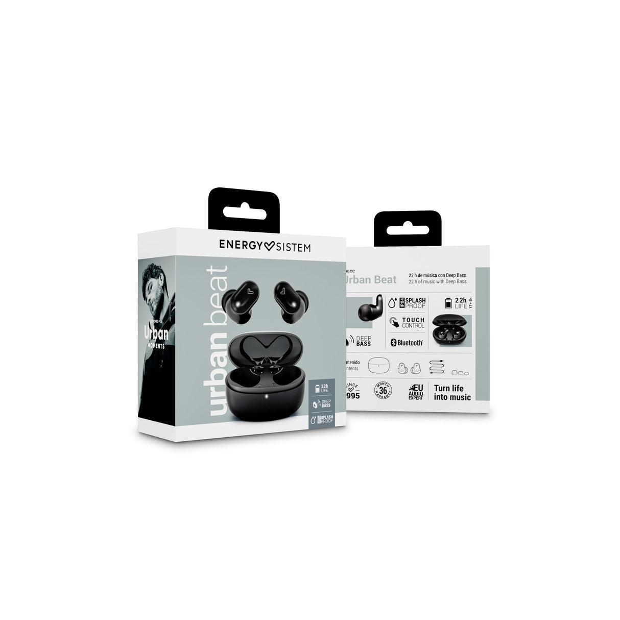 Energy Sistem Earphones True Wireless Urban Beat Black