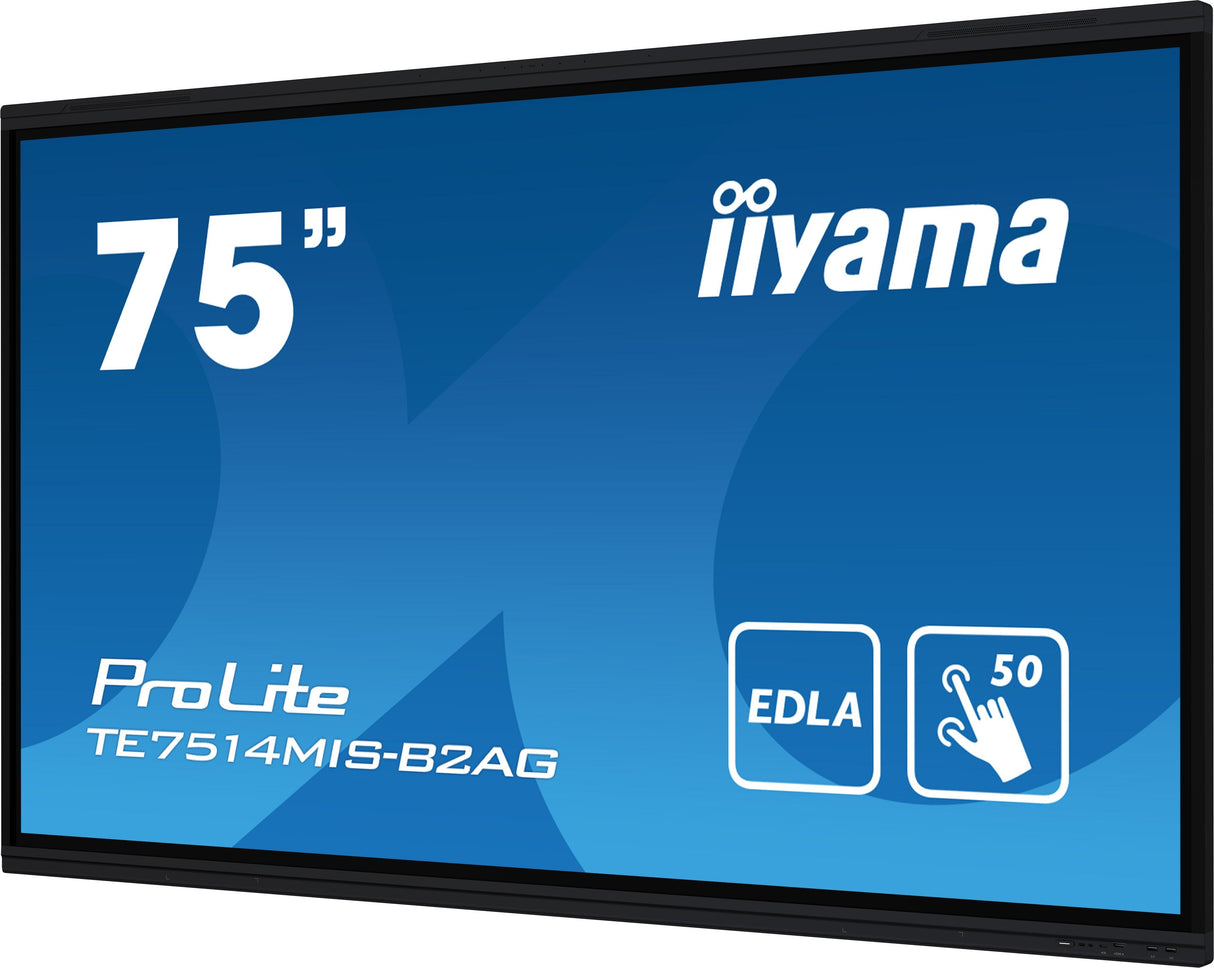 Iiyama Te7514mis-B2ag, Pantalla De Gran Formato Negro (Mate)