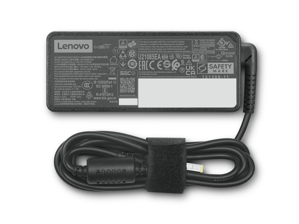 Lenovo Adaptador De Corriente Punta Fina Ca 100-240 V 65 Vatios Negro Cru Brown Box Para Thinkcentre M70q Gen 3 11t3