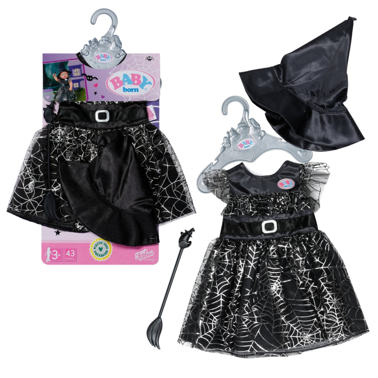 Zapf Creation Baby Born® Vestido De Bruja 43cm, Accesorios Para Muñecas 836026