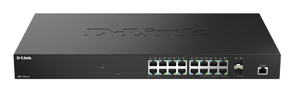 EAN 790069476648 - D-Link DMS-1250-18/E switch Gestionado L2 2.5G Ethernet (100/1000/2500) Negro imagen 1