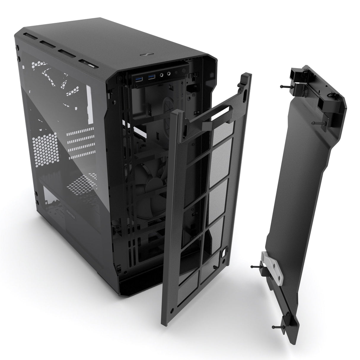 Caja Tour Micro Atx Phanteks Enthoo Evolv Con Paneles De Cristal (Negro)