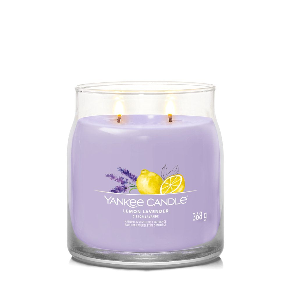 Yankee Candle Signature Vela Limón Lavanda Mediana 368g