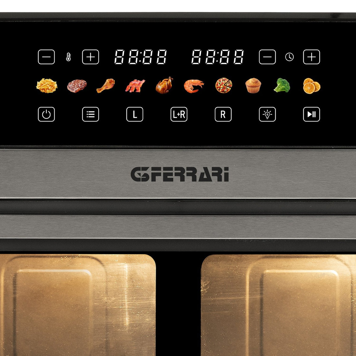 Freidora G3 Ferrari G10223 Doble 12 L Independiente 2200 W Freidora De Aire Caliente Negro, Acero Inoxidable