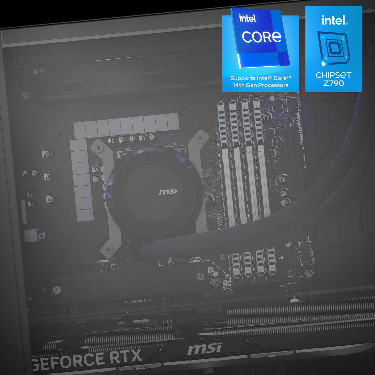 EAN 4711377175449 - MSI MPG Infinite X2 14NUG7-460AT Intel® Core™ i7 i7-14700KF 32 GB DDR5-SDRAM 1 TB SSD NVIDIA GeForce RTX imagen 13