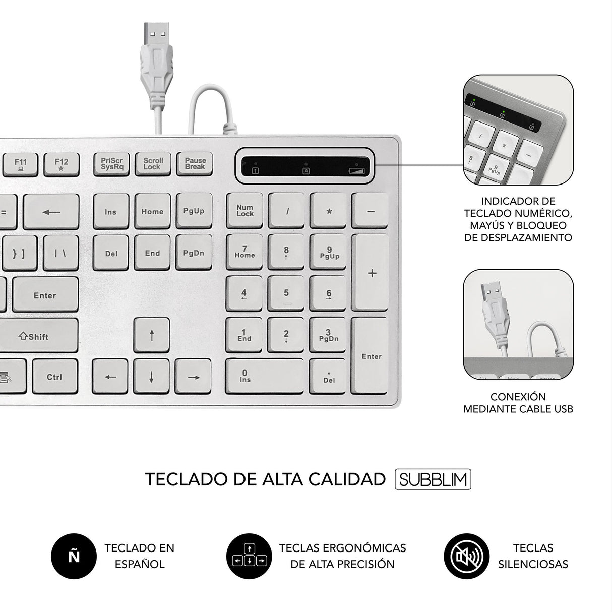 EAN 8436586741907 - SUBBLIM SUBKBC-0EKE20 teclado imagen 4