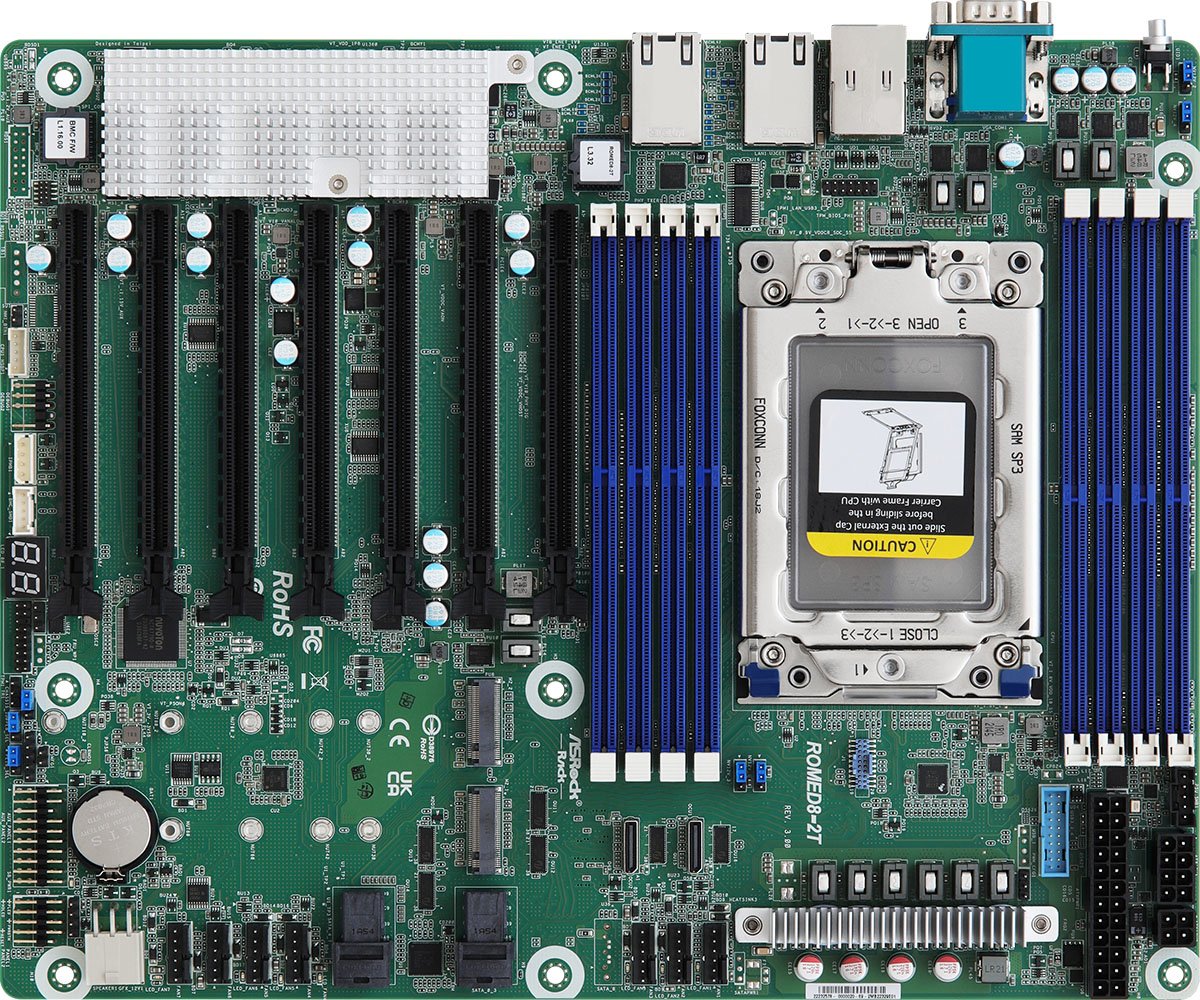 EAN 4710483940590 - Asrock ROMED8-2T/BCM placa base Socket SP3 ATX imagen 1