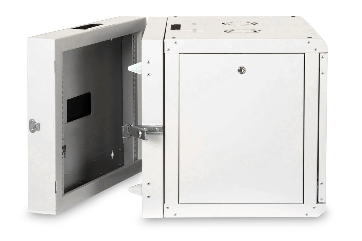 Armario De Pared Digitus Rm 493x600x610mm 9 U, Con Marco Giratorio, Puerta De Cristal