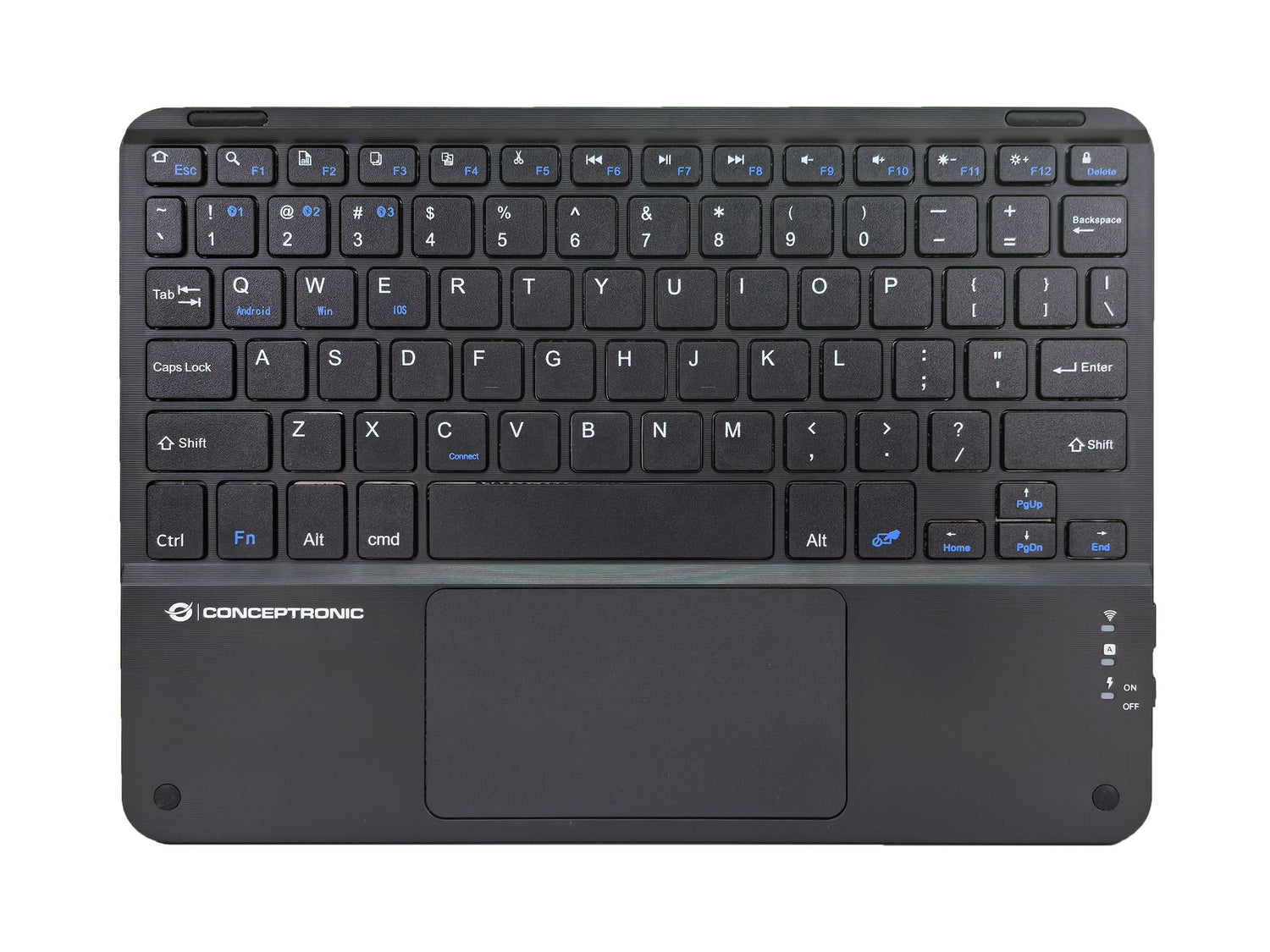 Conceptronic Wireless Teclado, Layout Englisch 10" Negro