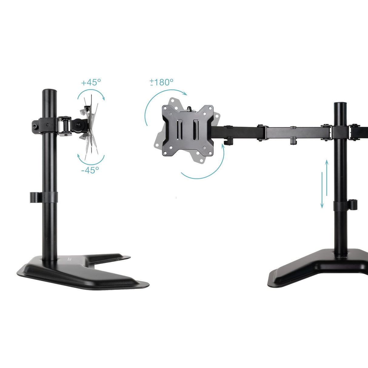 EAN 8433281012028 - TooQ DB1702TN-B soporte para monitor 81,3 cm (32") Escritorio Negro imagen 3