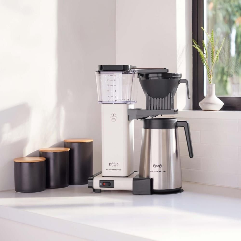 Moccamaster 79404 Kbgt, Filterkaffeemaschine, Blanco, 1.25 Liter