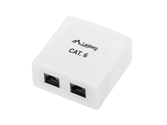 EAN 5901969404258 - Lanberg OU6-0002-W caja de tomacorriente RJ-45 Blanco imagen 1