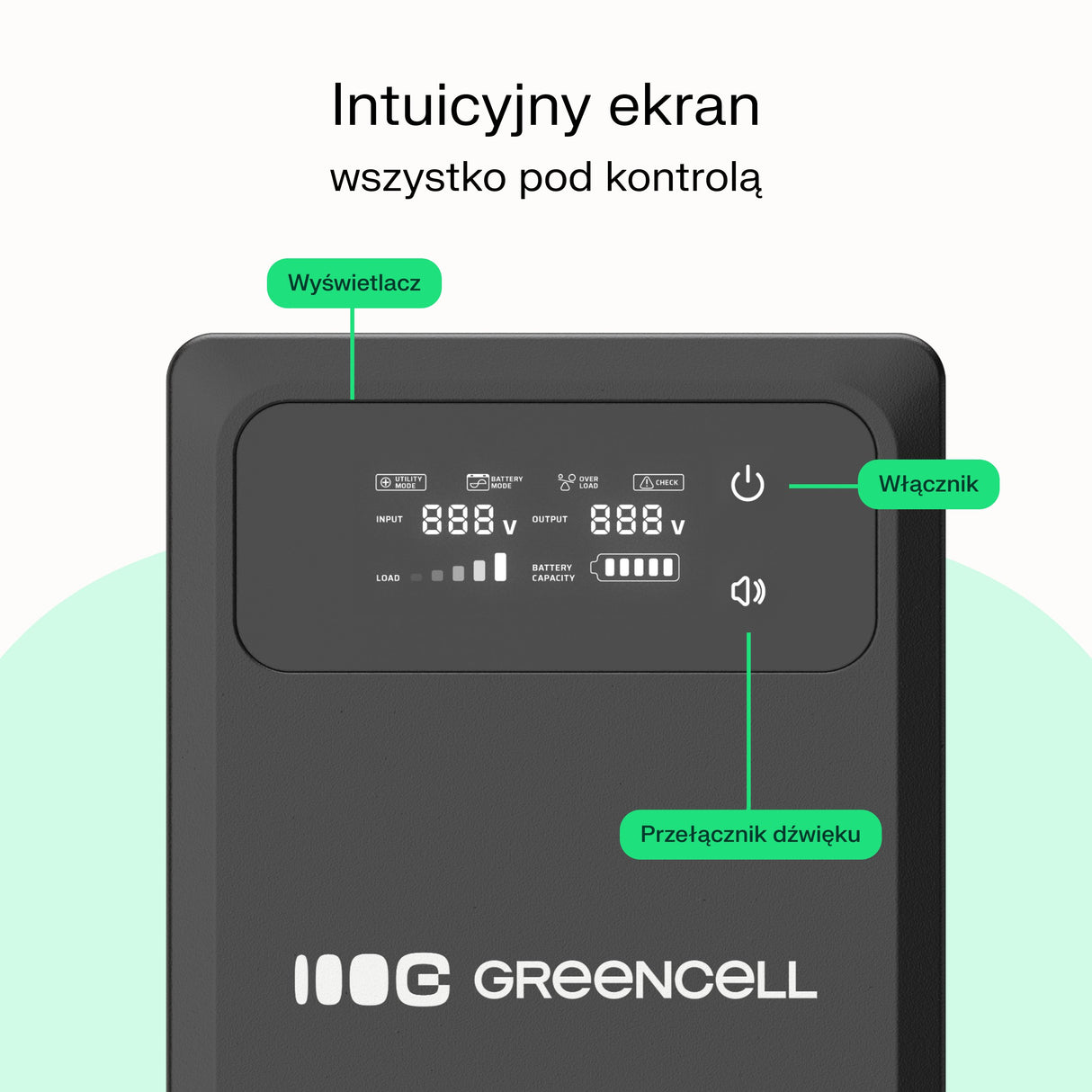 EAN 5904326376601 - Green Cell UPSLPPC500 sistema de alimentación ininterrumpida (UPS) Línea interactiva 0,8 kVA 500 W imagen 11