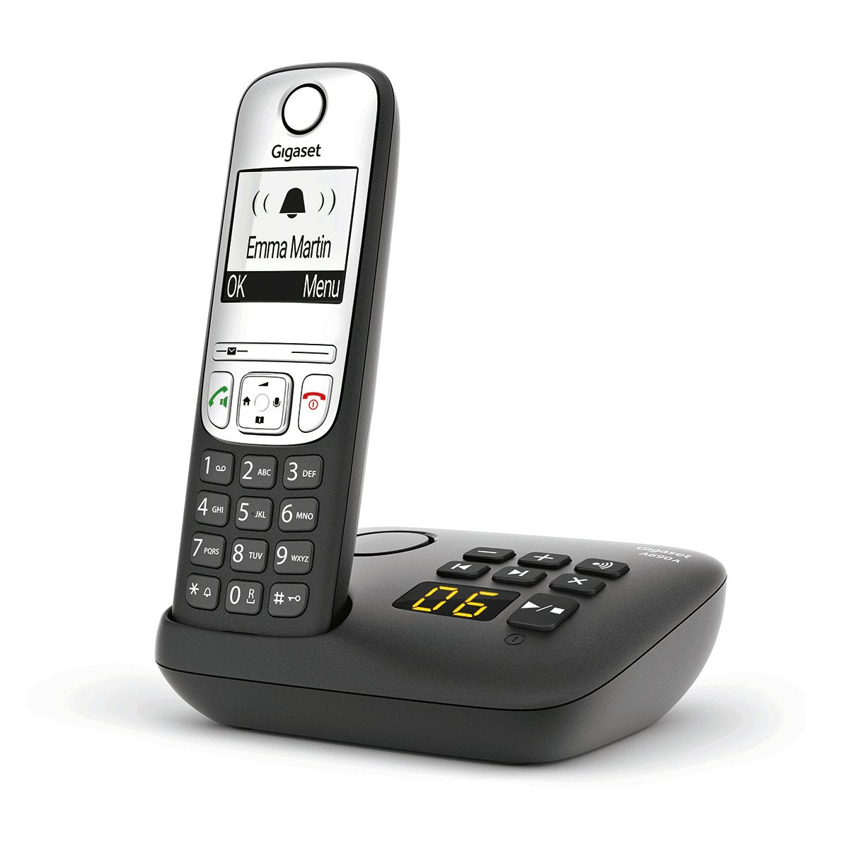 EAN 4250366855356 - Gigaset A690A Teléfono DECT/analógico Negro imagen 3