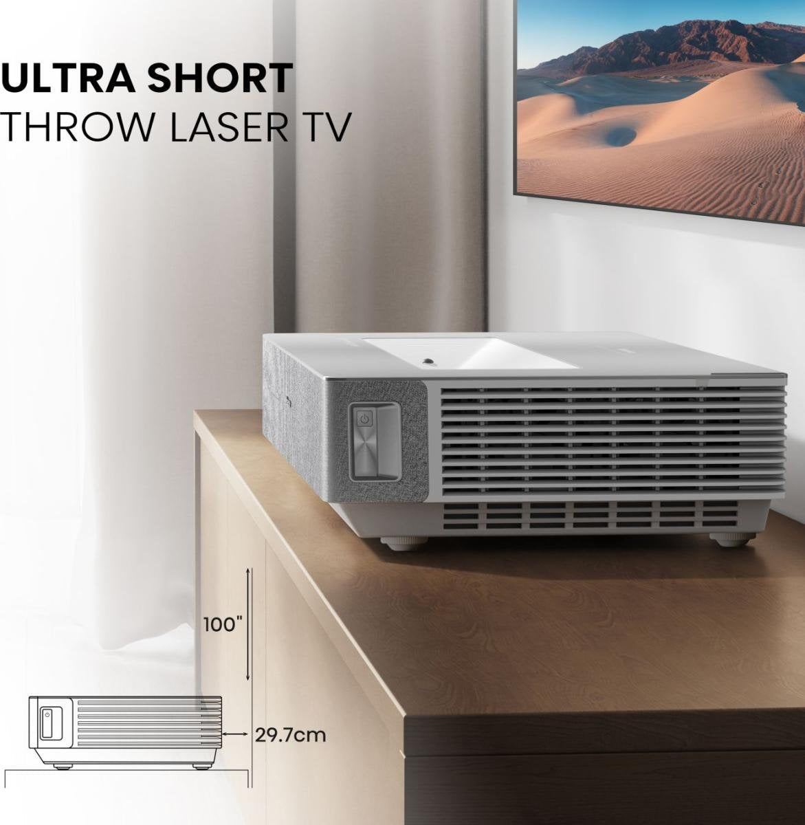 EAN 6942351409559 - Hisense 100L5ND proyector de TV Proyector de alcance ultracorto 2700 lúmenes ANSI DLP UHD 4K (3840x2160) imagen 13