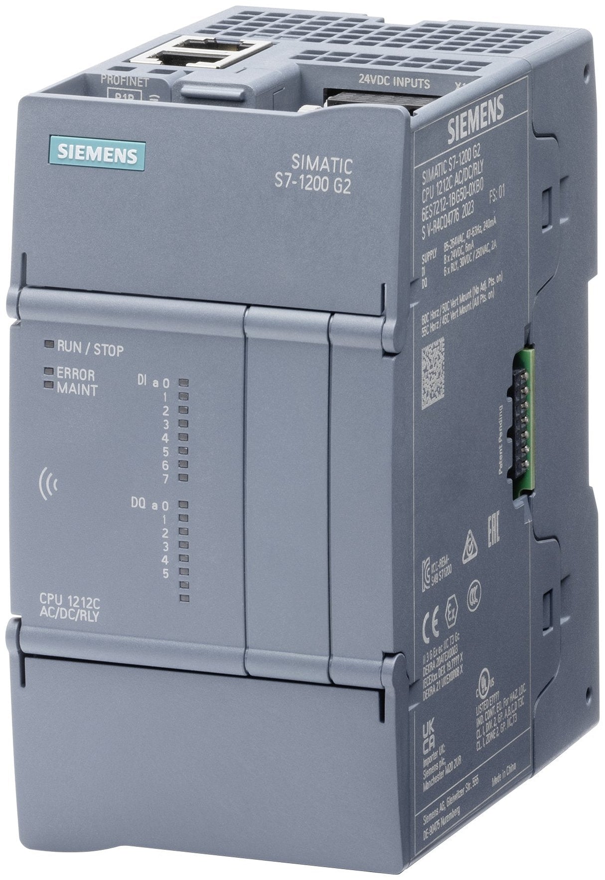 Siemens Simatic 6es7212-1hg50-0xb0 S7-1200 G2 Cpu 1212c Dc Dc Relais
