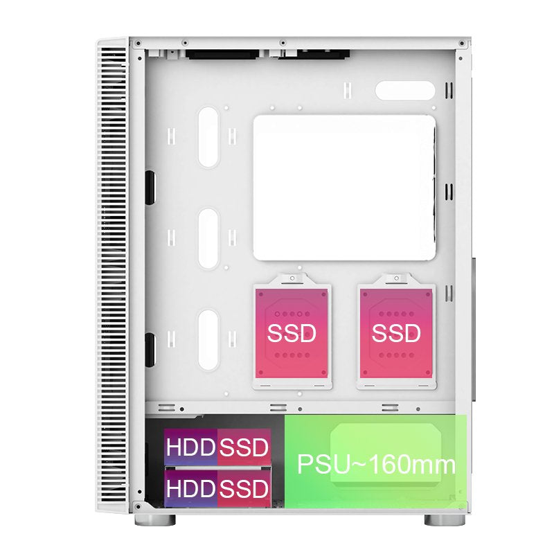 EAN 4710562745238 - Montech X3 GLASS Midi Tower Blanco imagen 7