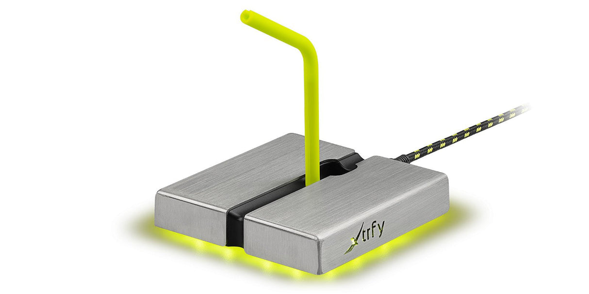 Cherry Xtrfy Zub B1 Raton Bungee Plata Amarillo Hub De Interfaz Usb 2.0
