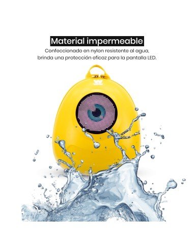 Mochila Con Pantalla Led Woxter Loy-Big Eye Amarilla