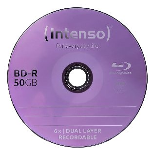 1x25 Intenso Bd-R 25gb Printable 6x Speed, Cakebox