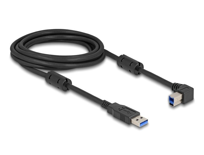 Delock 81102 Cable Usb 5 Gbps Tipo-A Macho A Tipo-B Macho 90° Acodado A La Izquierda 3 M