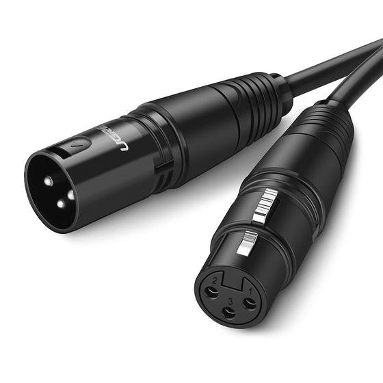 Cable Audio Microfono Xlr 3-Pin Macho A Hembra De 8m Ugreen