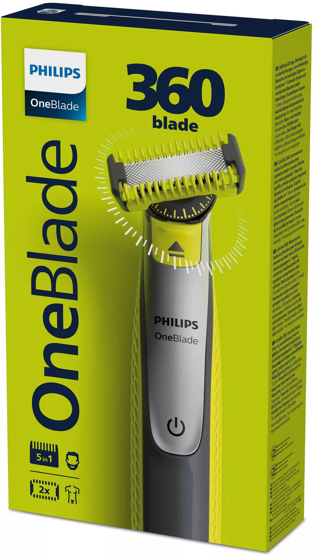 EAN 8720689029117 - Philips QP2834/23 afeitadora Máquina de afeitar de láminas Recortadora Carbón vegetal, Cal imagen 2