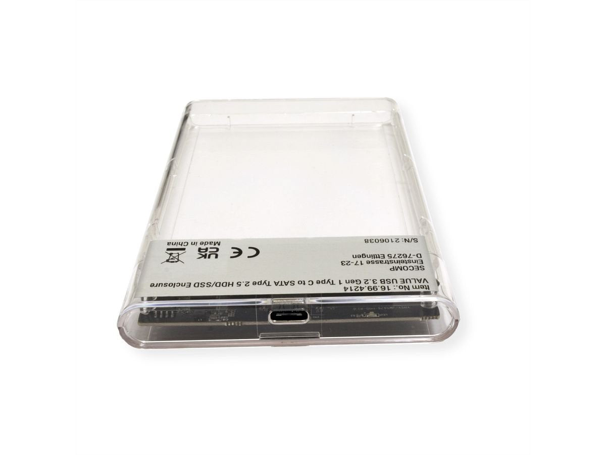 Externo Hdd Ssd Carcasa 6,35cm 2,5pulgadas Sata 6.0gbit S A Usb 3.2 Gen 1 Tipo C