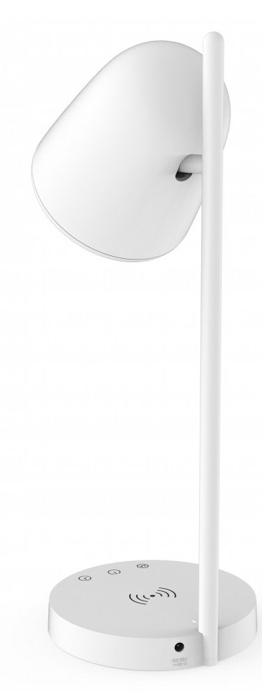 Lampara Sobremesa Muvit Io Wifi Blancos + Base Carga Inalambrica