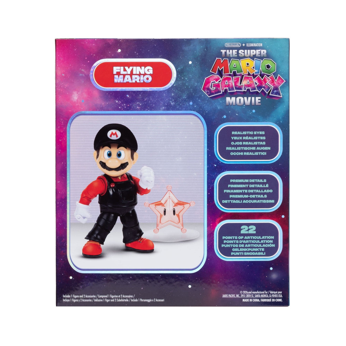 Figura Mario Volador Super Mario Galaxy Movie 13cm