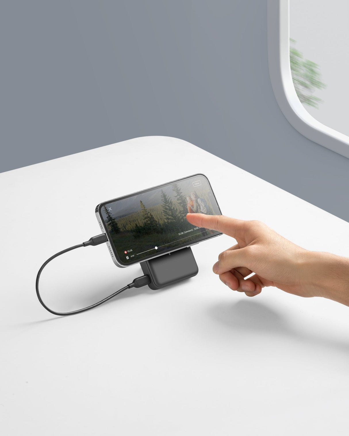 Powerbank Anker 633 Magnetic Battery Mag-Go 10000 Mah Czarny