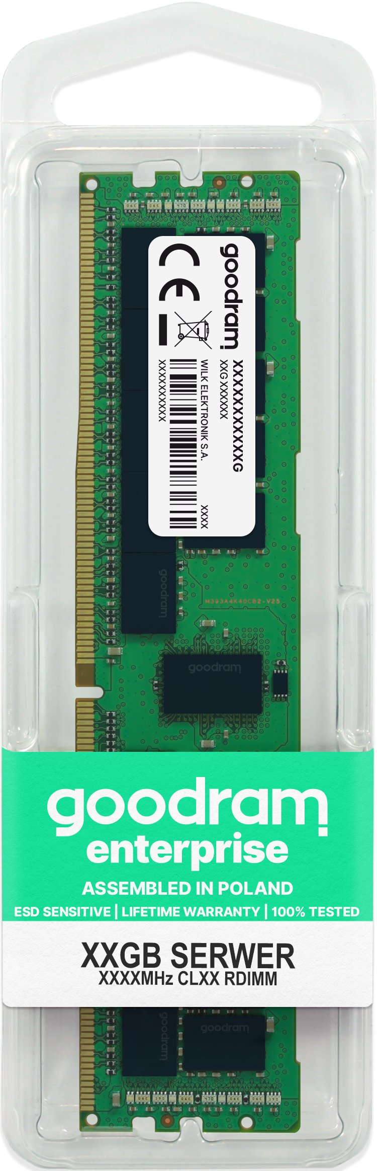 EAN 5908267905005 - Goodram W-MEM1600R3D48GLV módulo de memoria 8 GB 1 x 8 GB DDR3 ECC imagen 2