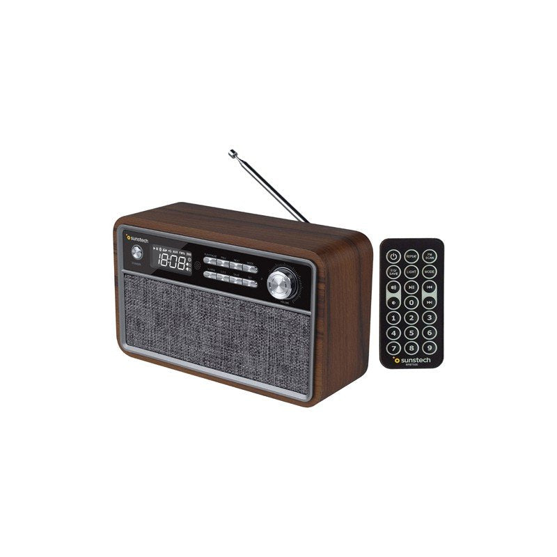 Radio Vintage Sunstech Rpbt500 Madera