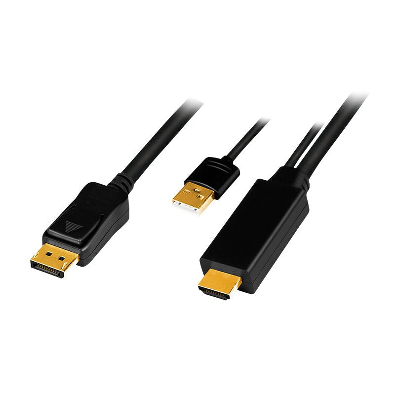Cable Adaptador Hdmi A 1.4 A Displayport 1.2 4k 30hz 2m