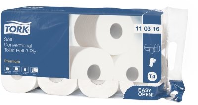 Tork Papel Higiénico T4 Premium Soft 3-Lagig