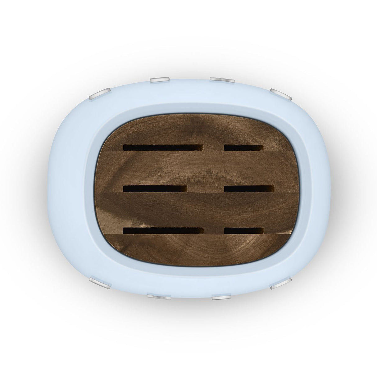 EAN 8017709344207 - Smeg KBSF02PB taco para cuchillos Bloque con ranuras para cuchillos Plástico, Acero inoxidable, Madera Az imagen 8