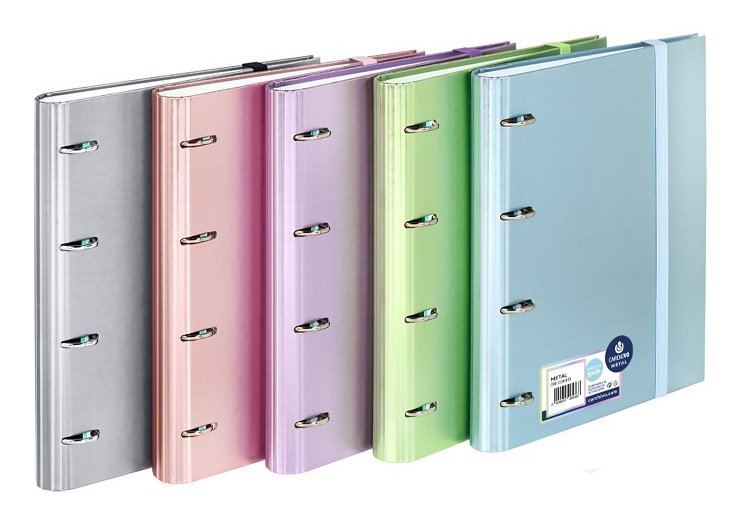 Carchivo Carpeblock Metal Carpeta Cartón Forrado Plastificado A4 Anillas Mixtas 4x35mm C/Recambio 100h 4x4 Verde