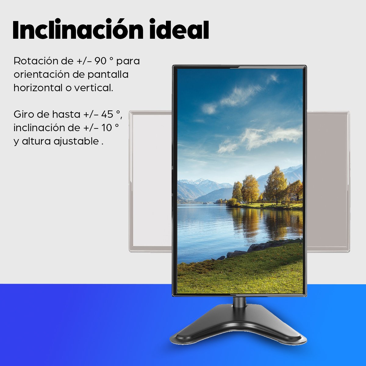 EAN 0766623462037 - Manhattan 462037 soporte para monitor 68,6 cm (27") Escritorio imagen 8