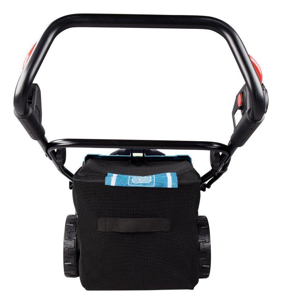 EAN 0088381756679 - Makita DLM480PT2 cortadora de césped Cortacésped manual Batería Negro, Turquesa imagen 4
