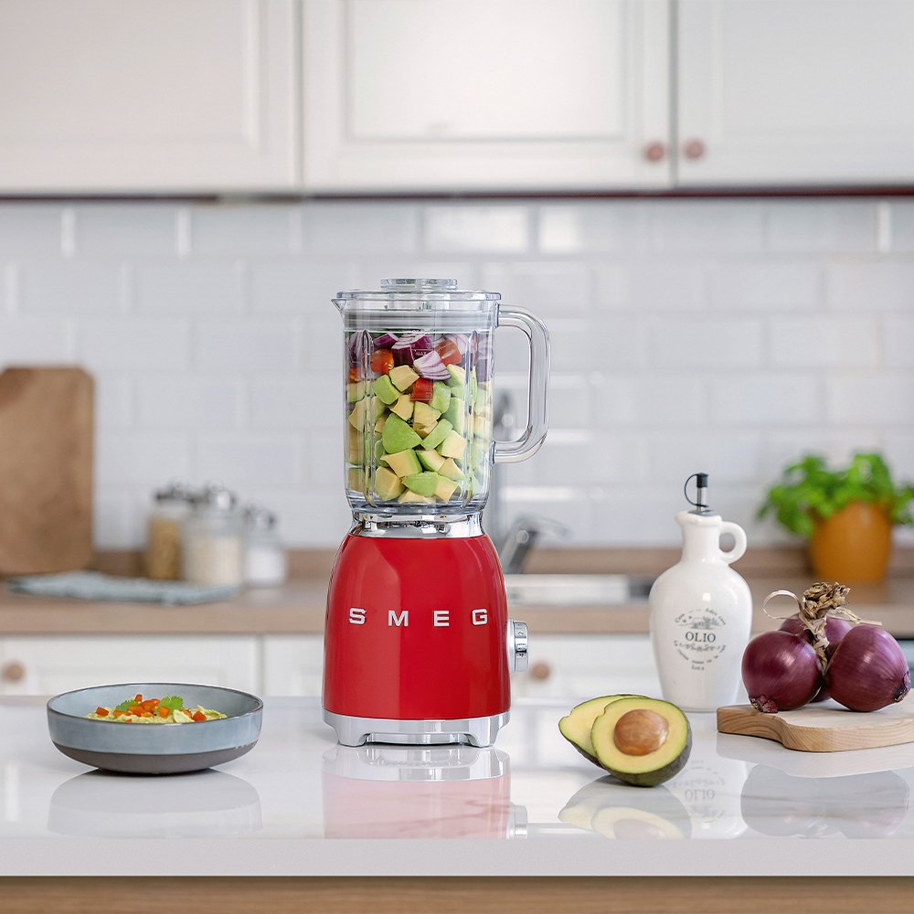 Smeg Glass Blender Red Blf03rdeu