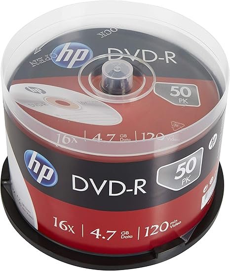 Hewlett Packard Hp Dvd-R 4.7gb, 16x / Tarrina De 50 Unidades