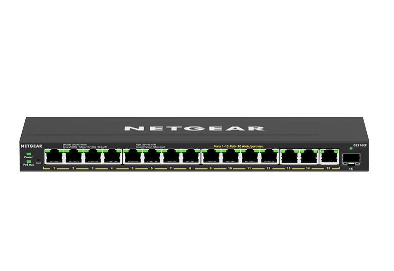 Netgear Switch Gs316ep 16 Puertos Gs316ep-100pes