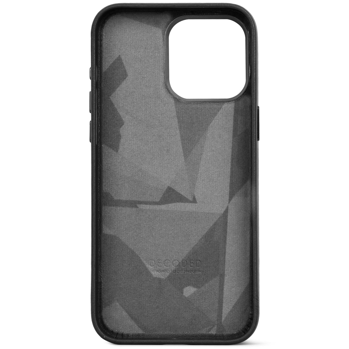 Decoded Leather Backcover For Iphone 15 Pro Max Black
