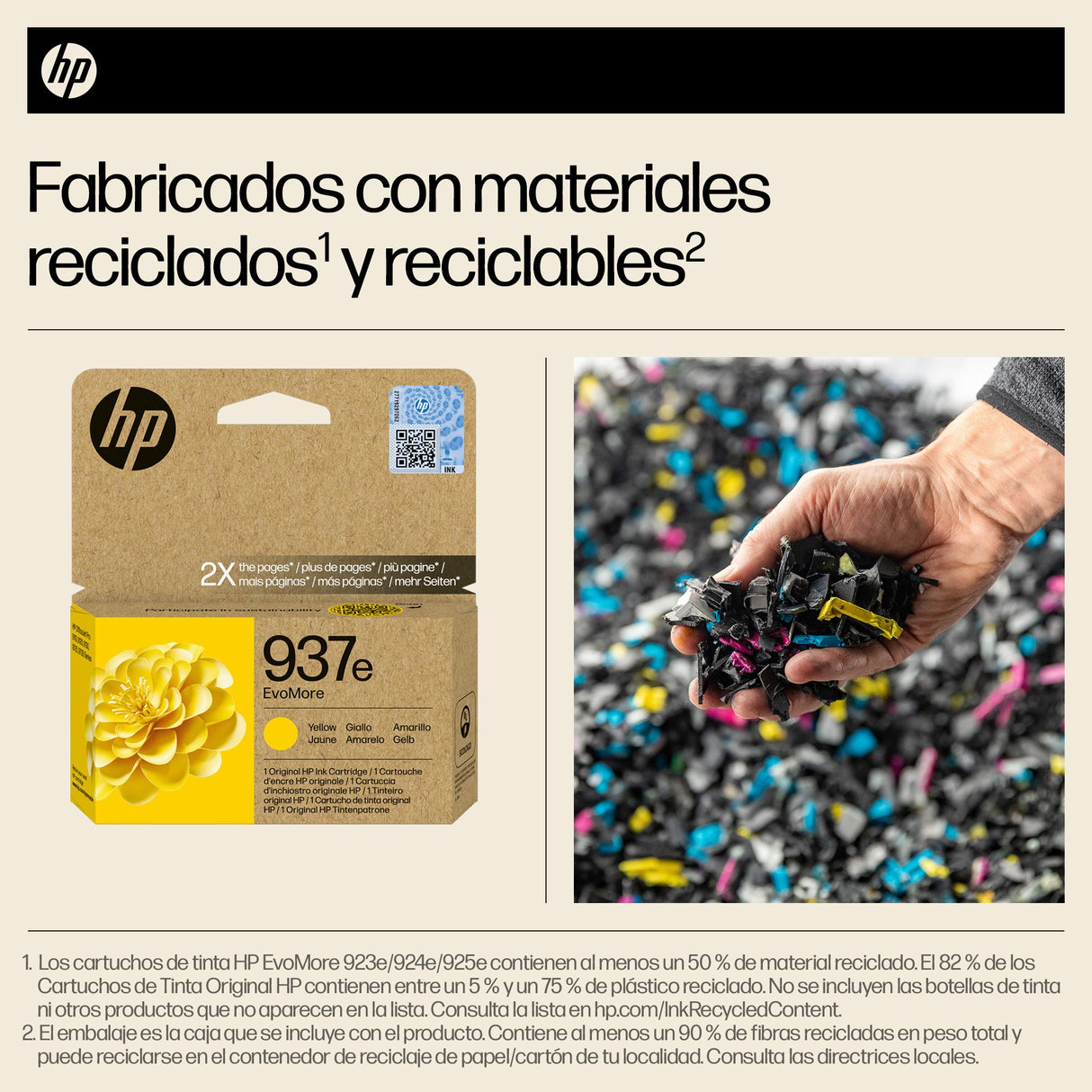 EAN 0196786147685 - HP 937e EvoMore Yellow Original Ink Cartridge cartucho de tinta 1 pieza(s) Alto rendimiento (XL) Amarillo imagen 2