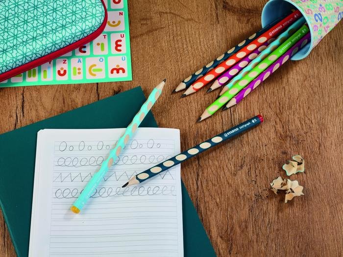 Stabilo Lapiz Easygraph Zurdos 321 Hb Rosa -6u-